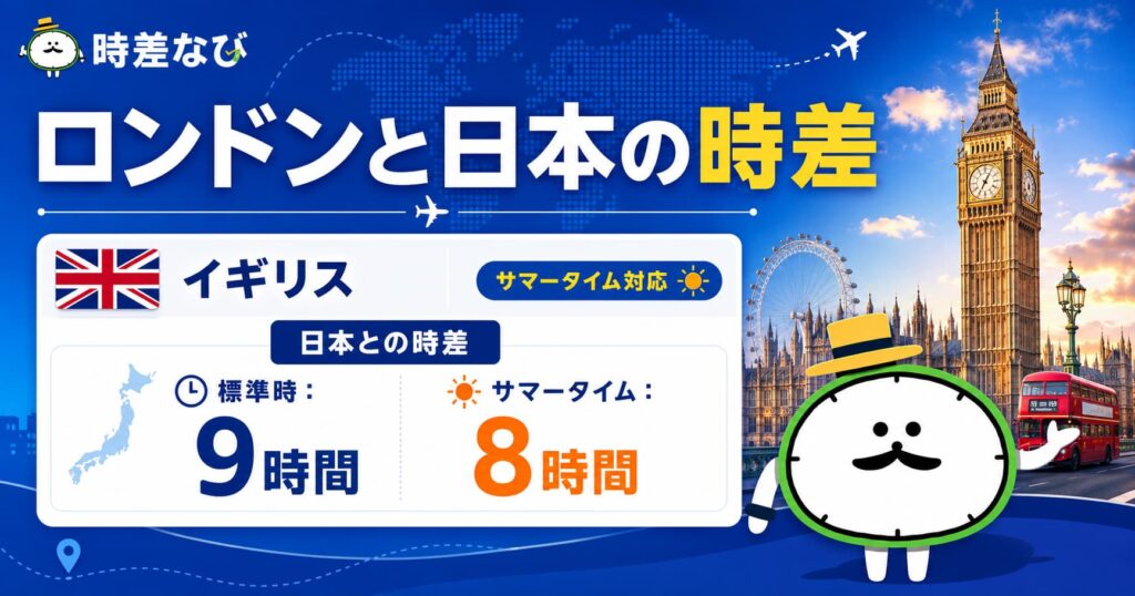 ロンドンと日本の時差